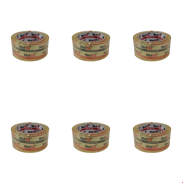 چسب پهن ولفیکس (Wolfix) عرض ۵ سانتیمتر بسته ۶ عددی