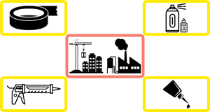 چسب و اسپری صنعتی و ساختمانی